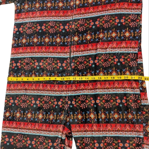 Natural Life Fleece One Piece Pajama Jumpsuit Loungewear Size Medium - Picture 8 of 8